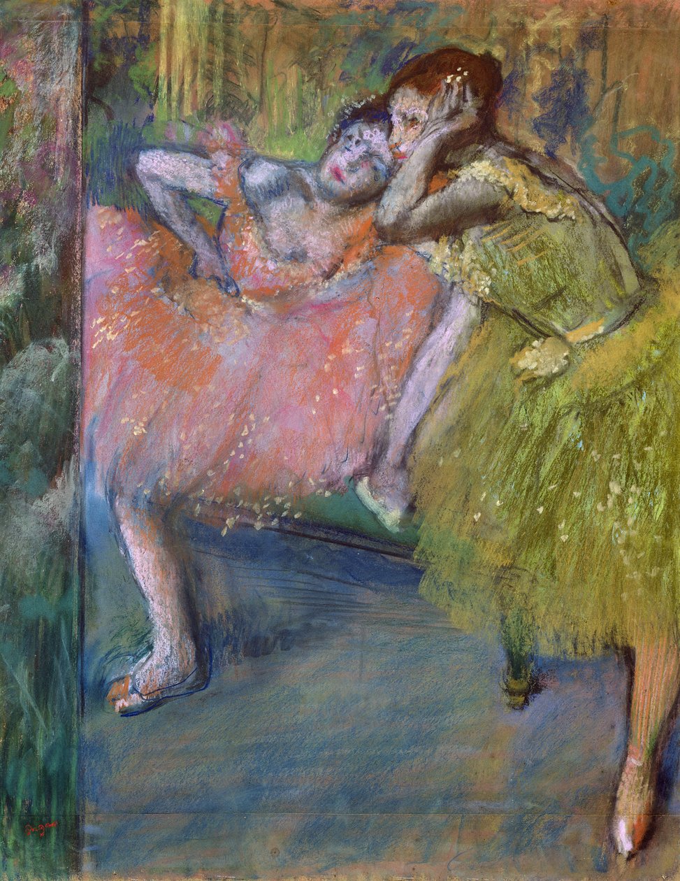 Two Dancers in the Foyer, c.1901 by Edgar Degas