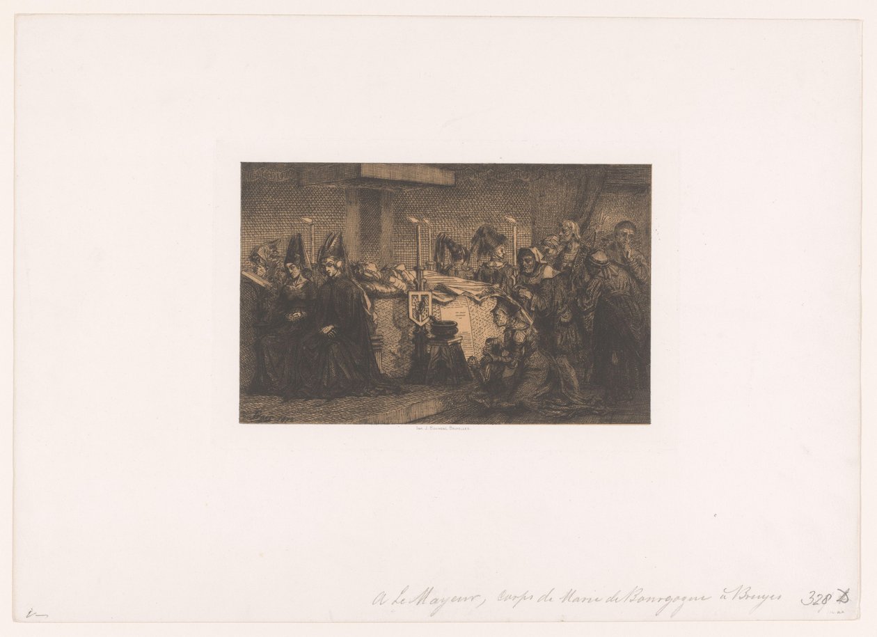 Mary of Burgundy Laid Out in Bruges by Edgar Alfred Baes