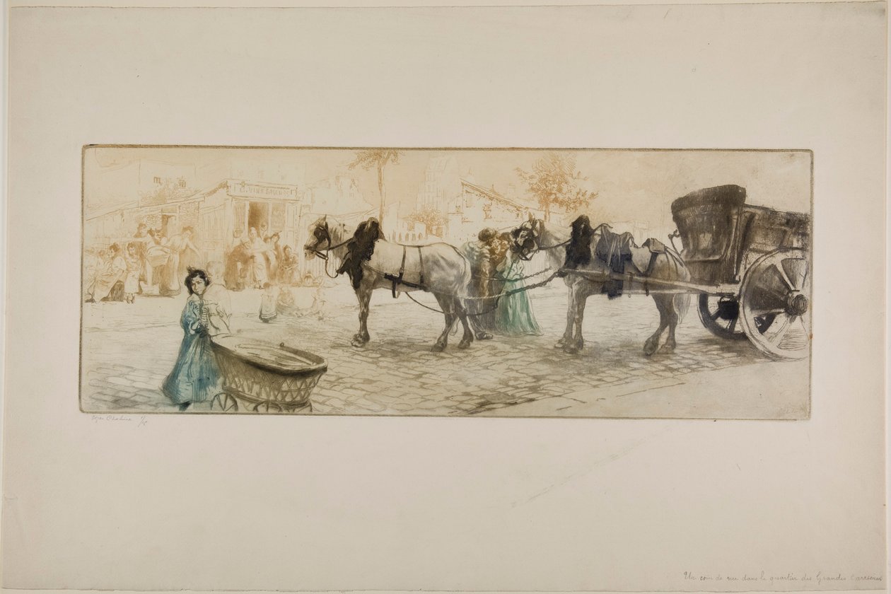 A Side Street in the Grandes Carrières Quarter by Edgar Chahine