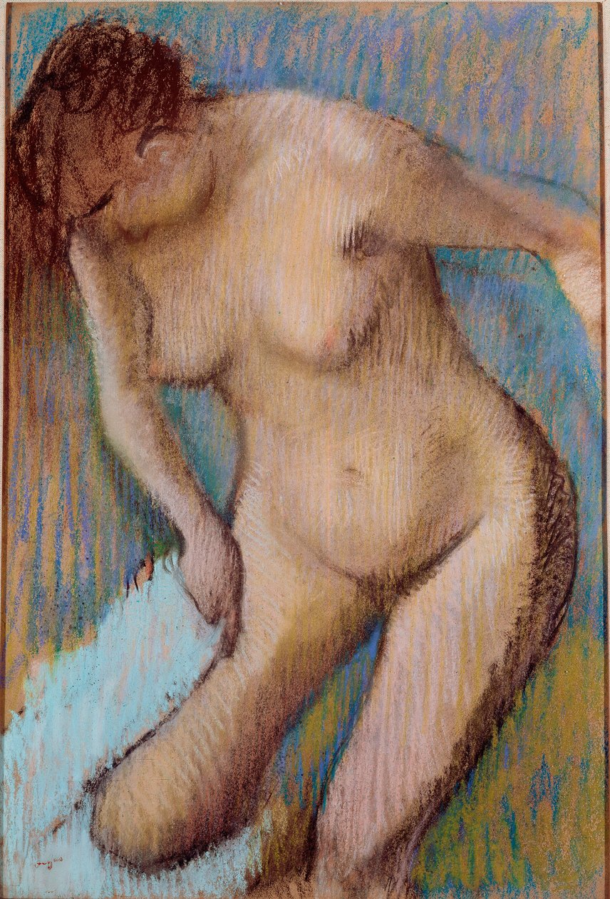 After Bathing by Edgar Degas