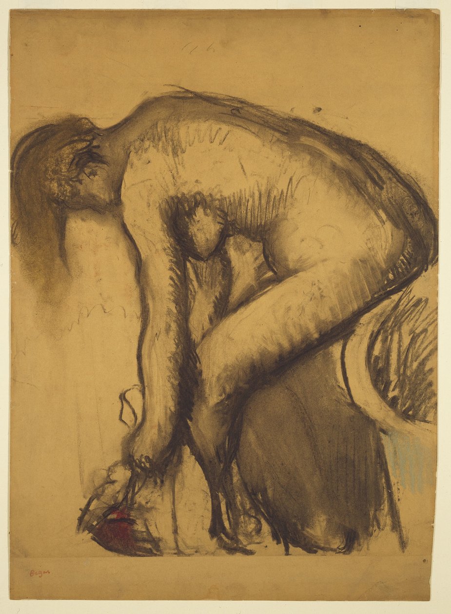 After the Bath (Woman Drying Her Feet), c.1900 by Edgar Degas
