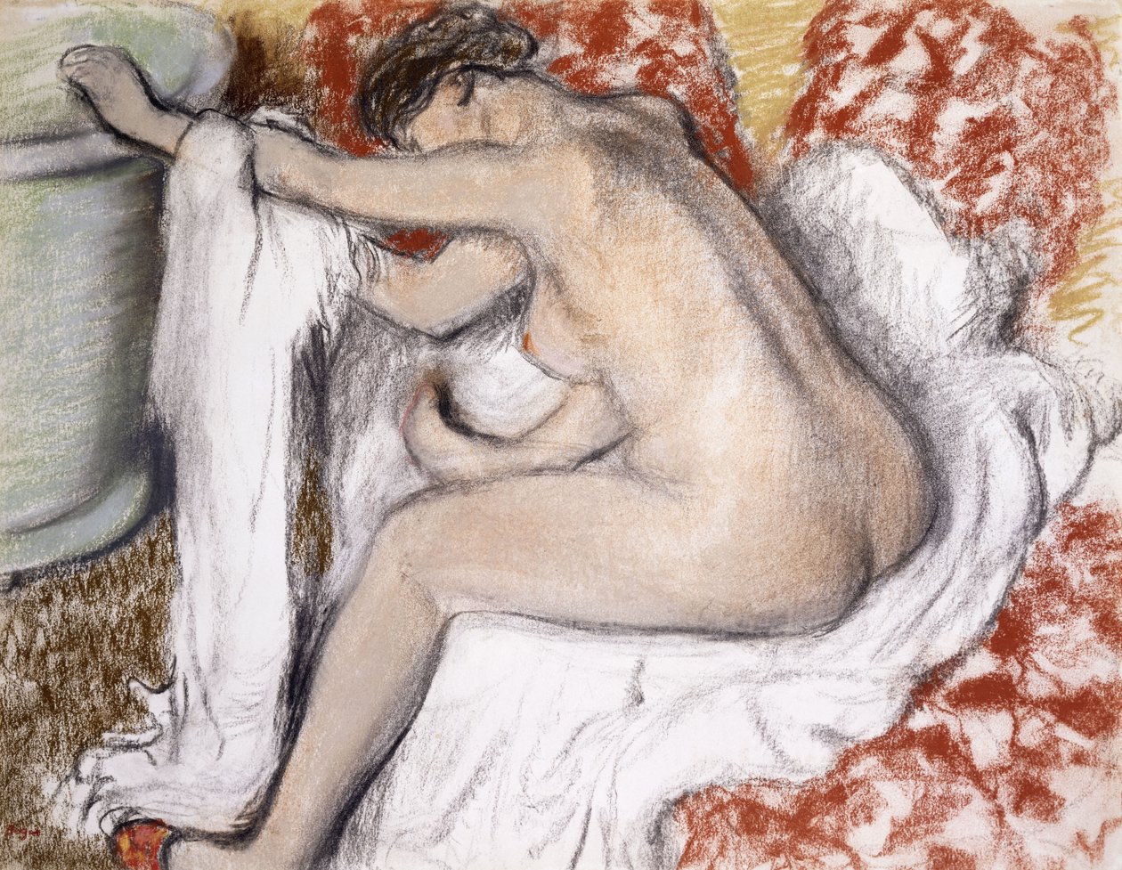 After the Bath (Woman Drying Herself) by Edgar Degas