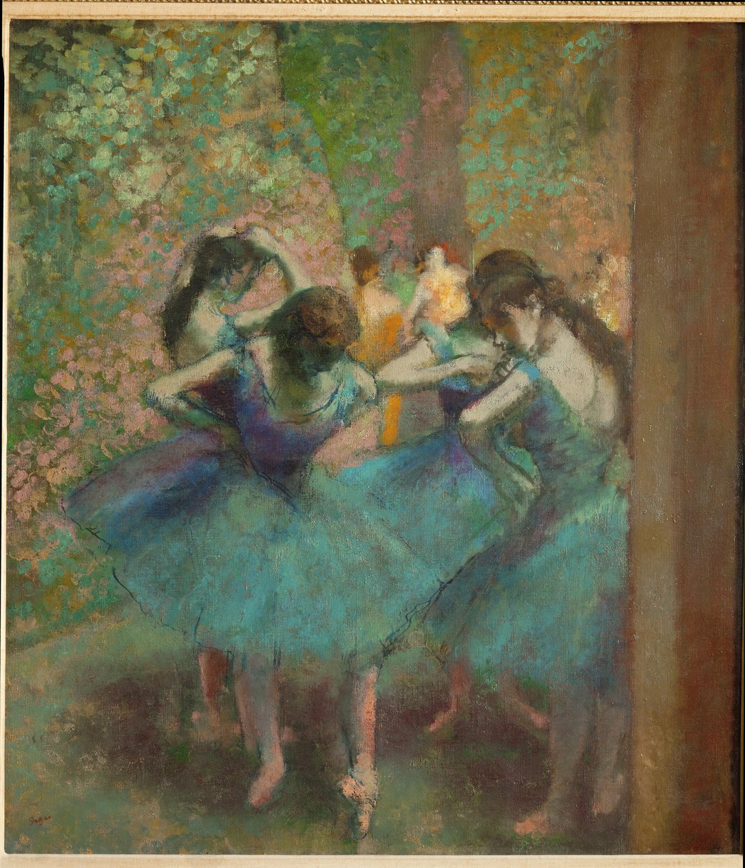 Blue Dancers by Edgar Degas