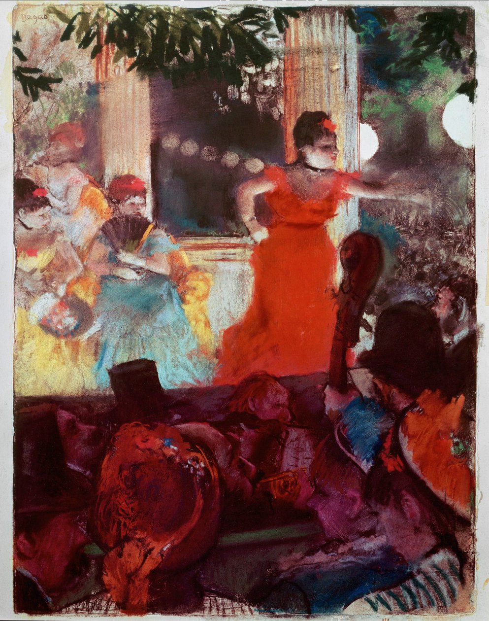 Cafe Concert at the Ambassadors by Edgar Degas