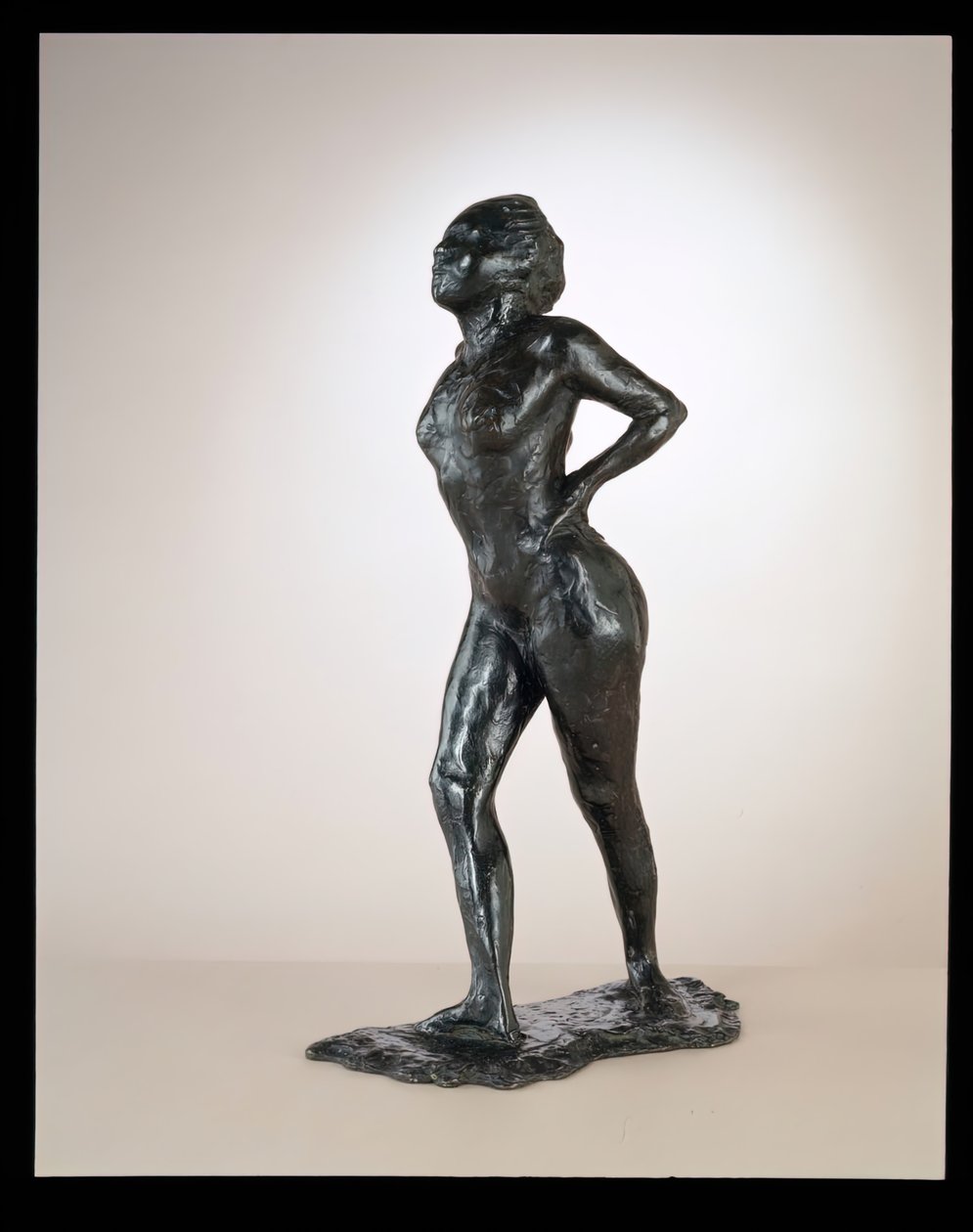 Dancer at Rest, Hands on Hips, Right Leg Forward, c. 1881-1890, cast 1919-1925 by Edgar Degas