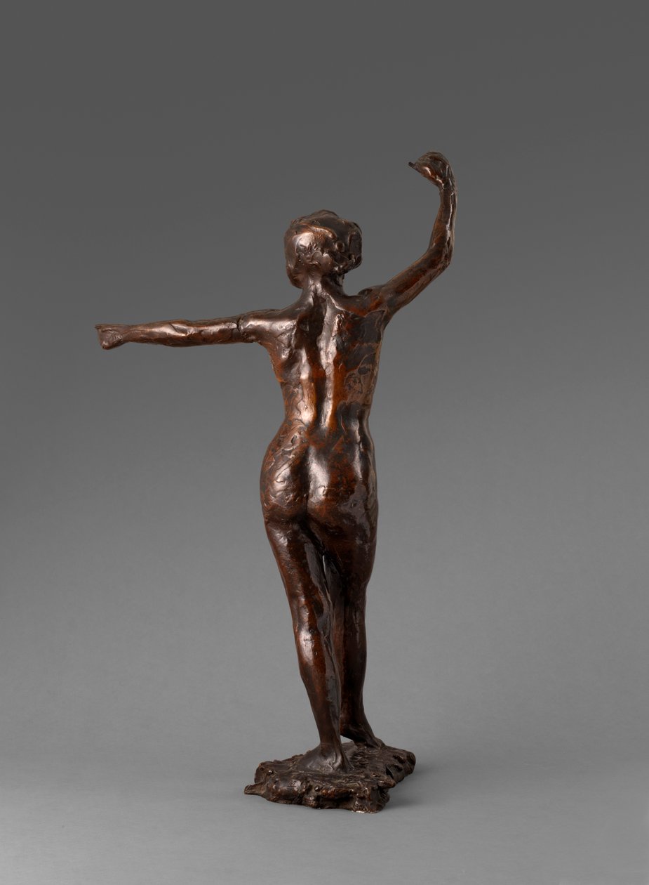 Dancer Ready to Dance, Right Foot Forward by Edgar Degas