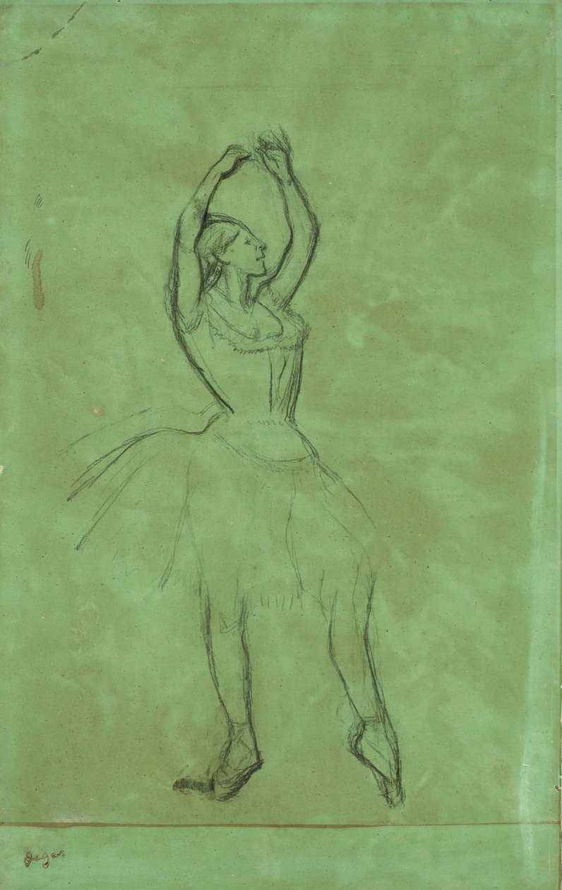 Dancer with Raised Arms by Edgar Degas