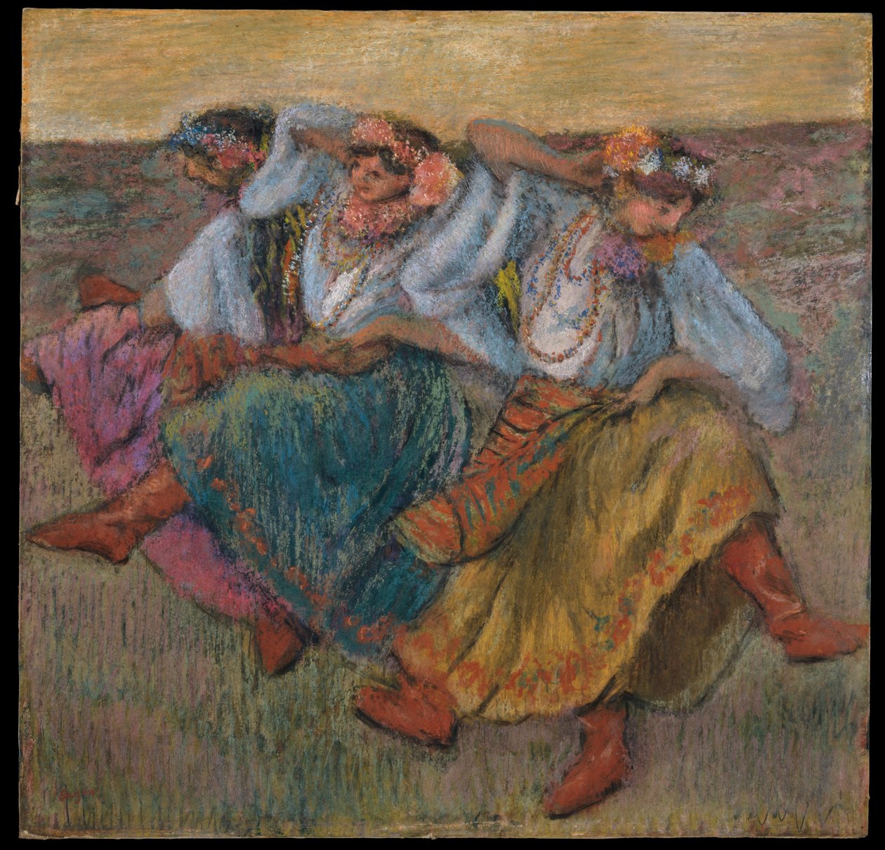 Dancers in Ukrainian Dress by Edgar Degas