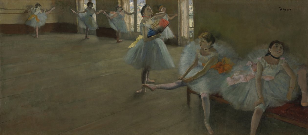 Dancers in the Classroom by Edgar Degas