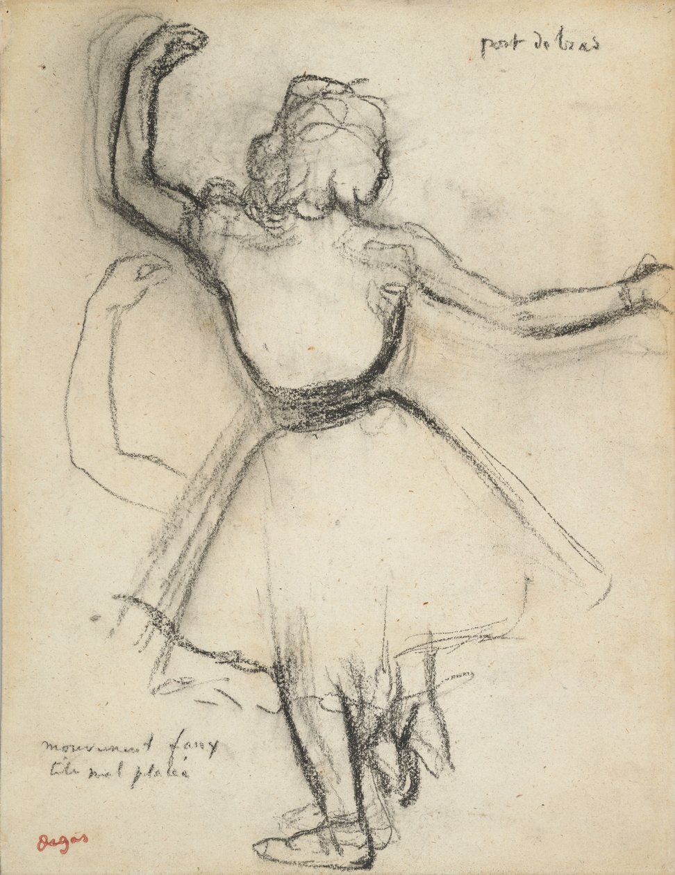 Dancer Seen from Behind: Port de Bras by Edgar Degas