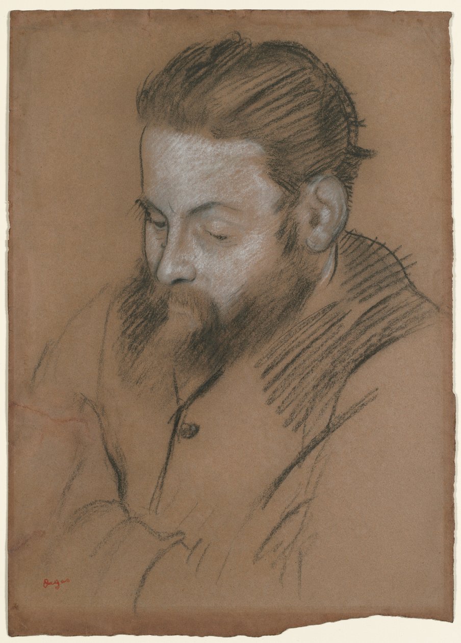 Diego Martelli, 1879 by Edgar Degas