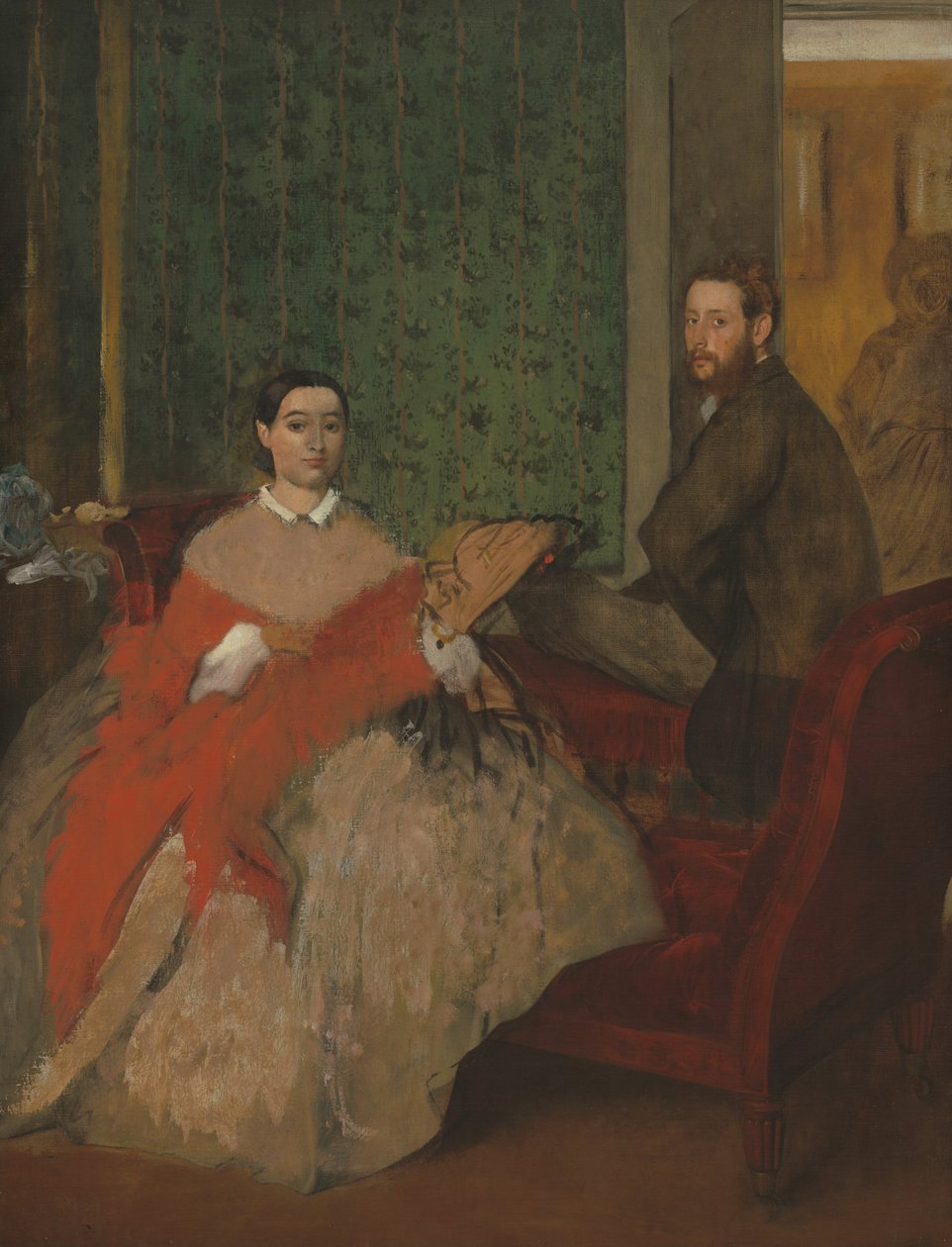 Edmondo and Thérèse Morbilli, c. 1865 by Edgar Degas