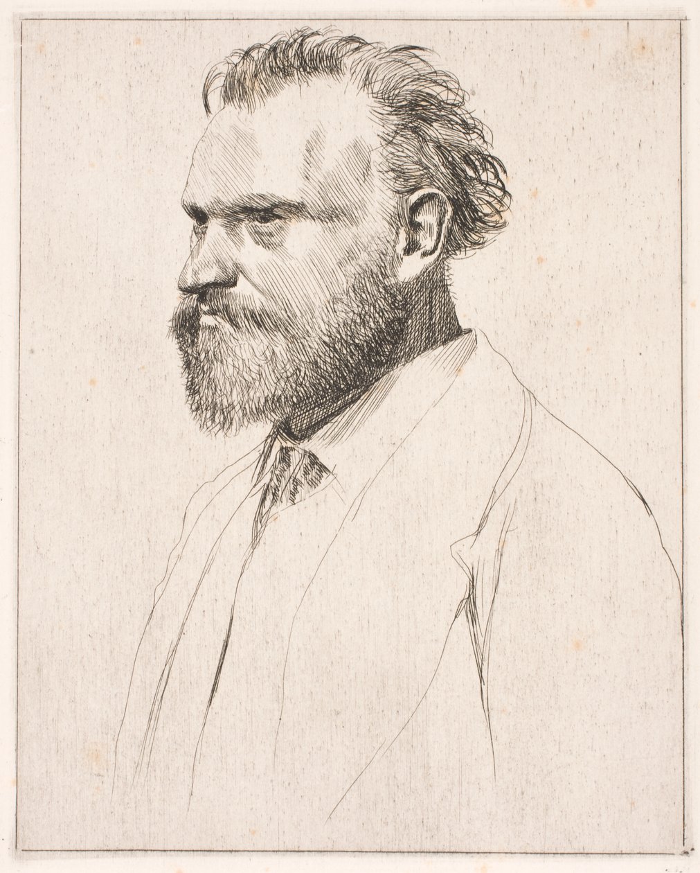 Edouard Manet. Bust-Length Portrait by Edgar Degas