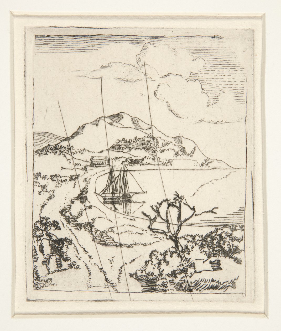 Greek Landscape, or The Anchorage by Edgar Degas