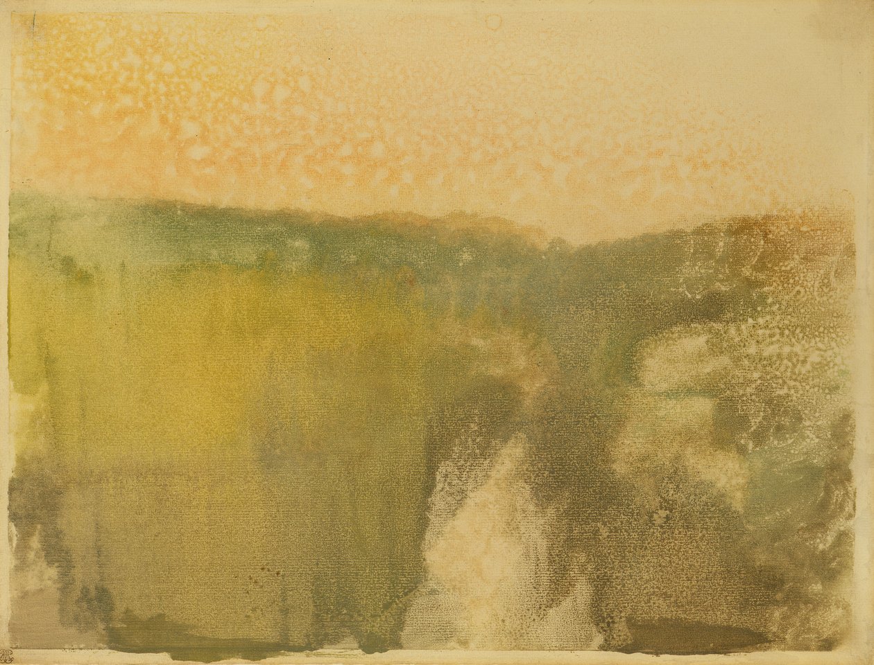 Green Landscape by Edgar Degas
