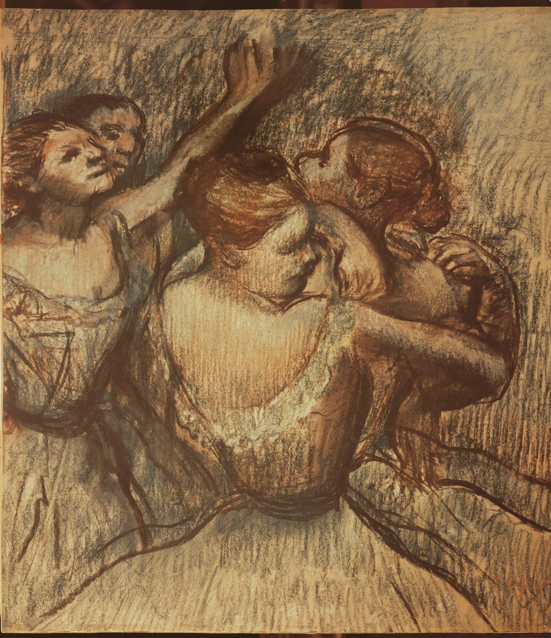 Green Dancers by Edgar Degas
