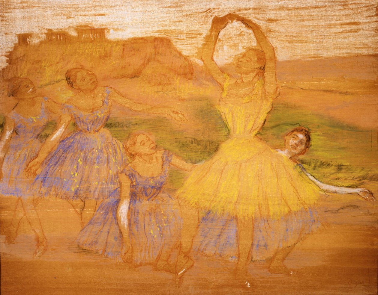 Group of Dancers, c.1895-1897 by Edgar Degas