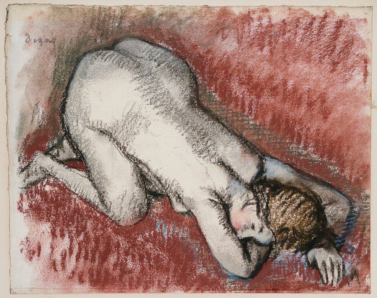 Kneeling Nude Woman by Edgar Degas