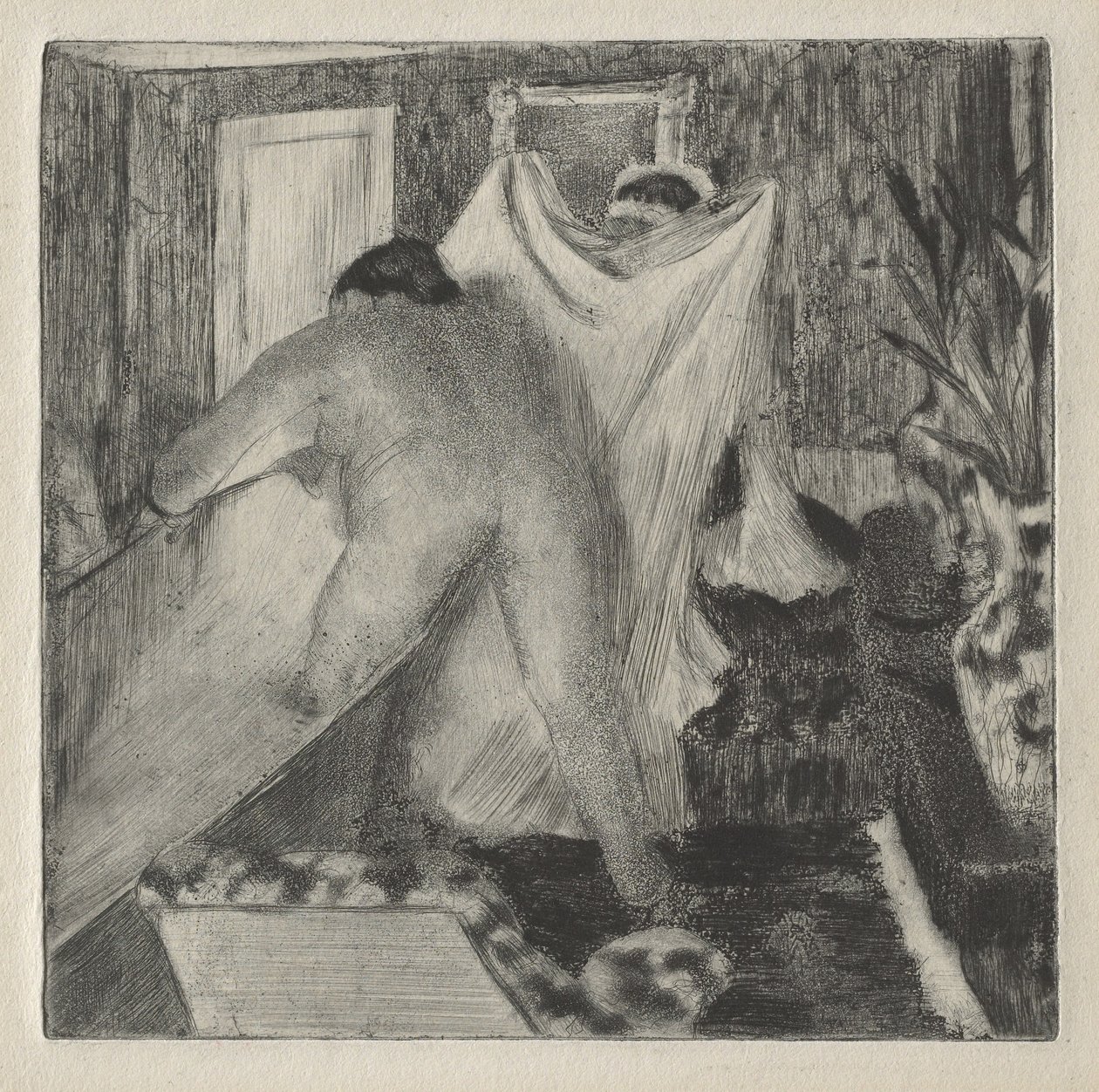 Leaving the Bath by Edgar Degas