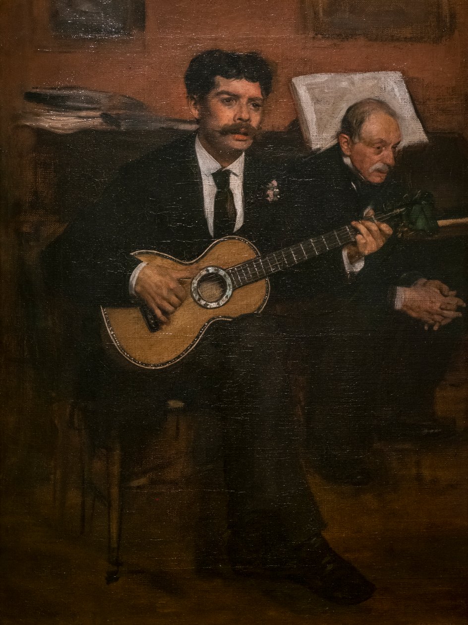 Lorenzo Pagans and Augustus De Gas by Edgar Degas