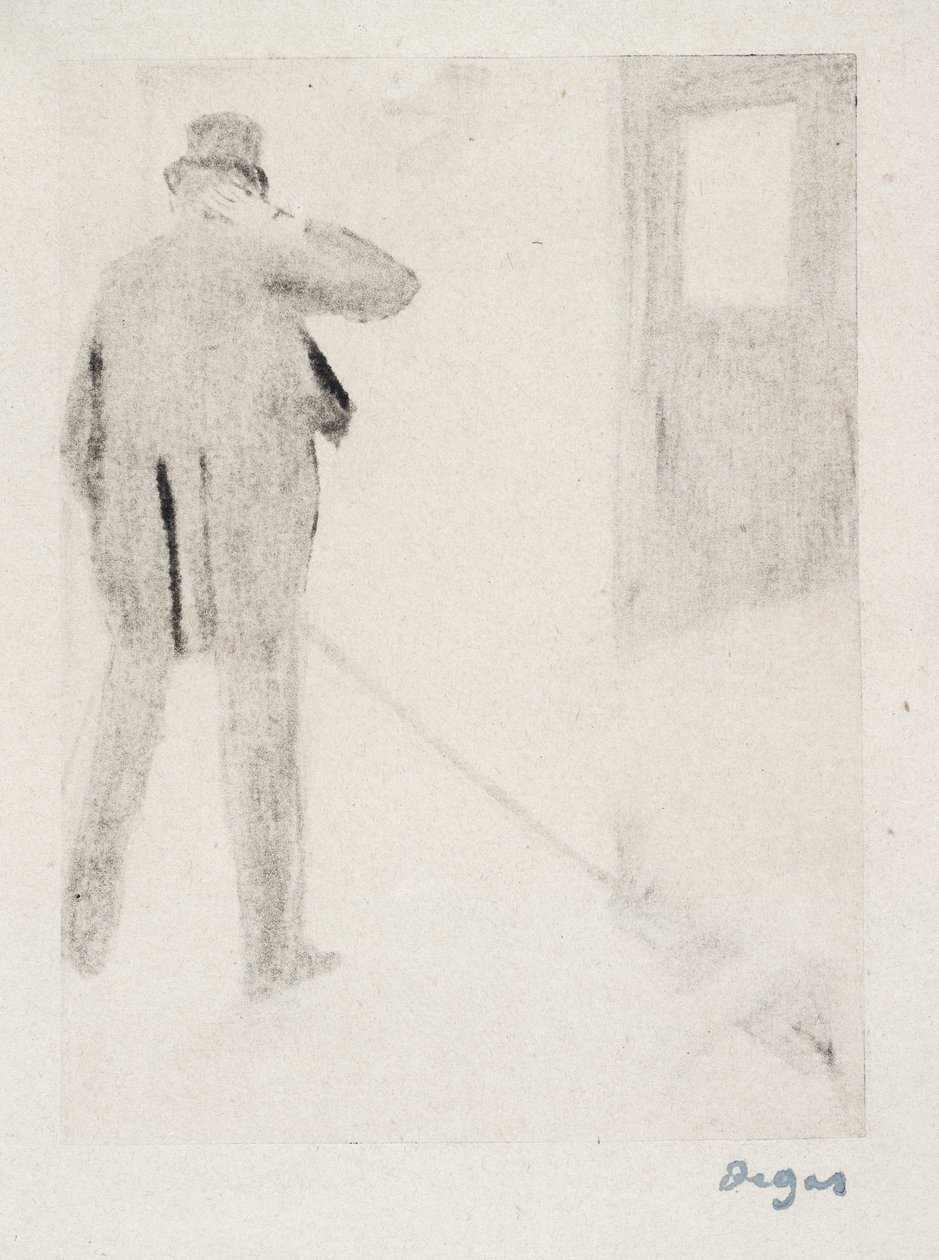 Ludovic Halévy in the Wings by Edgar Degas