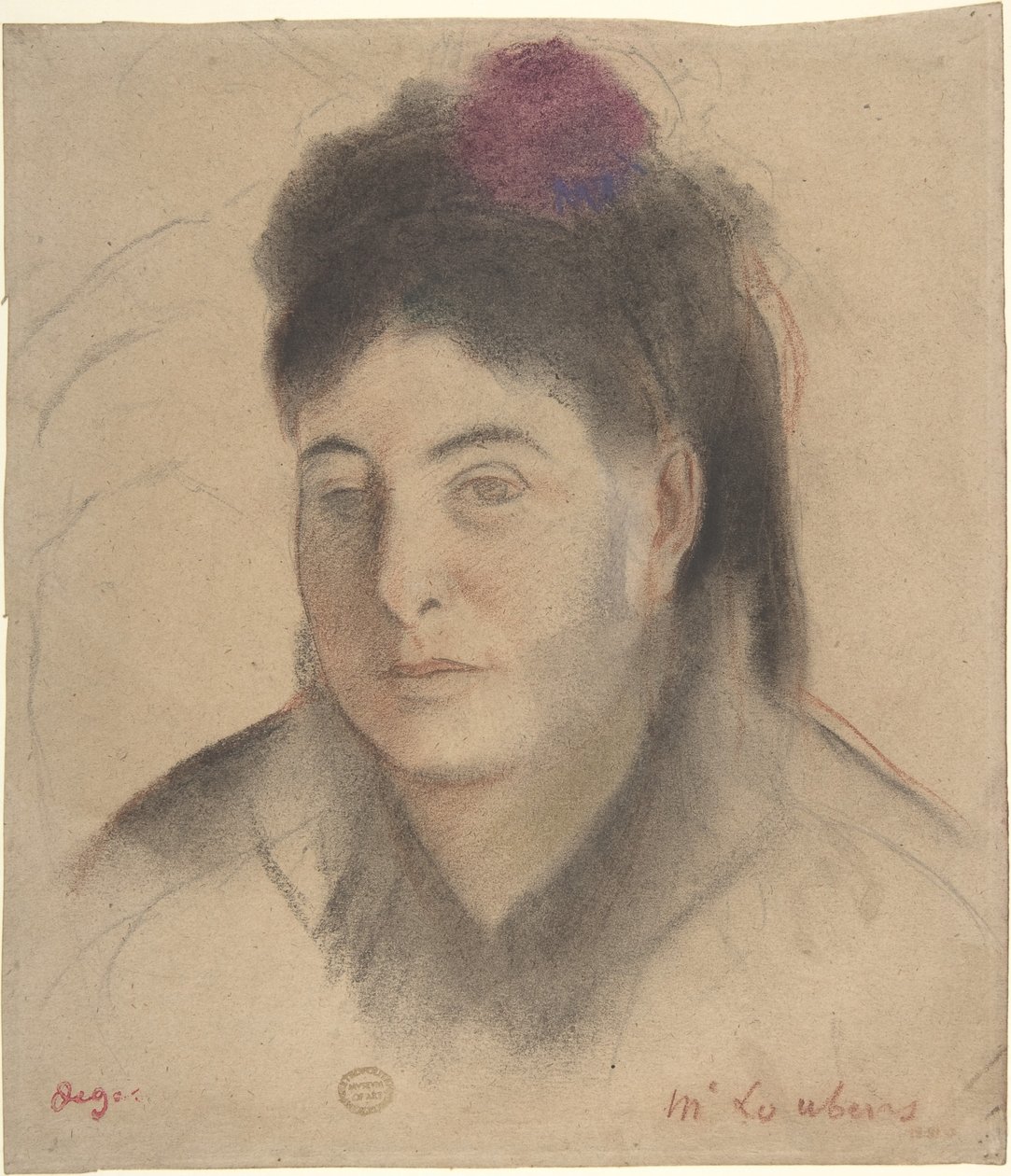 Madame Loubens by Edgar Degas