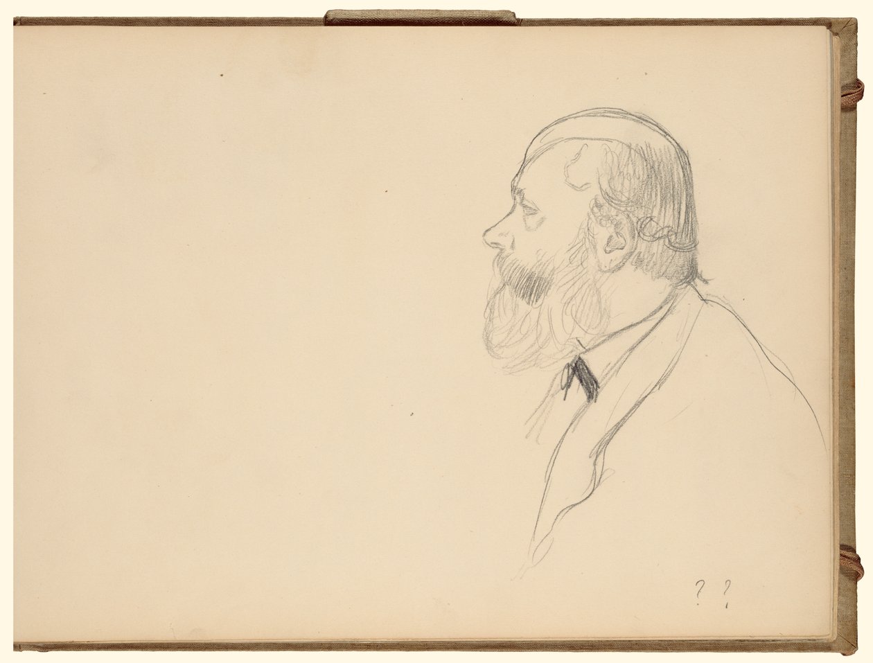 Man in Profile by Edgar Degas