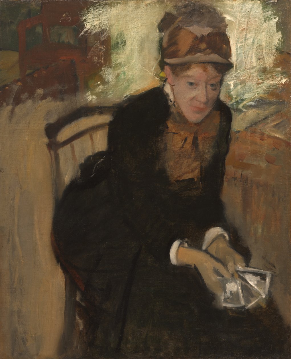 Mary Stevenson Cassatt, c.1880-84 by Edgar Degas