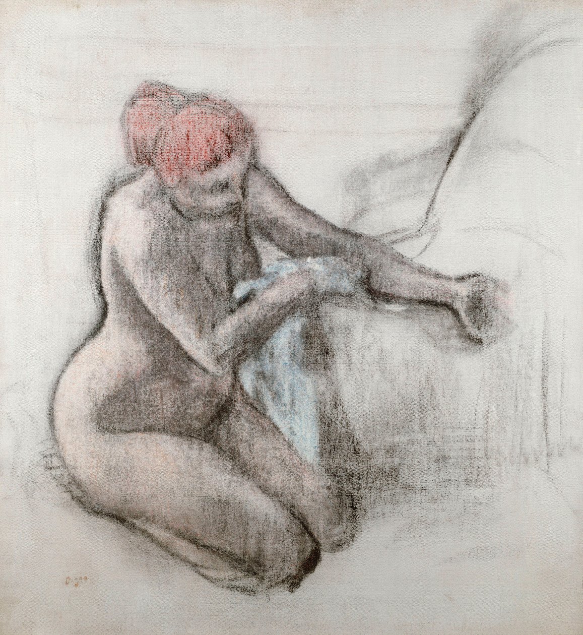 Nude Woman Drying Herself After the Bath by Edgar Degas