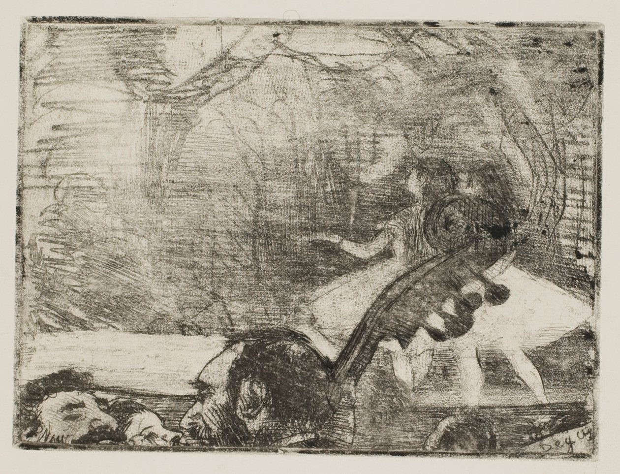 On Stage I by Edgar Degas