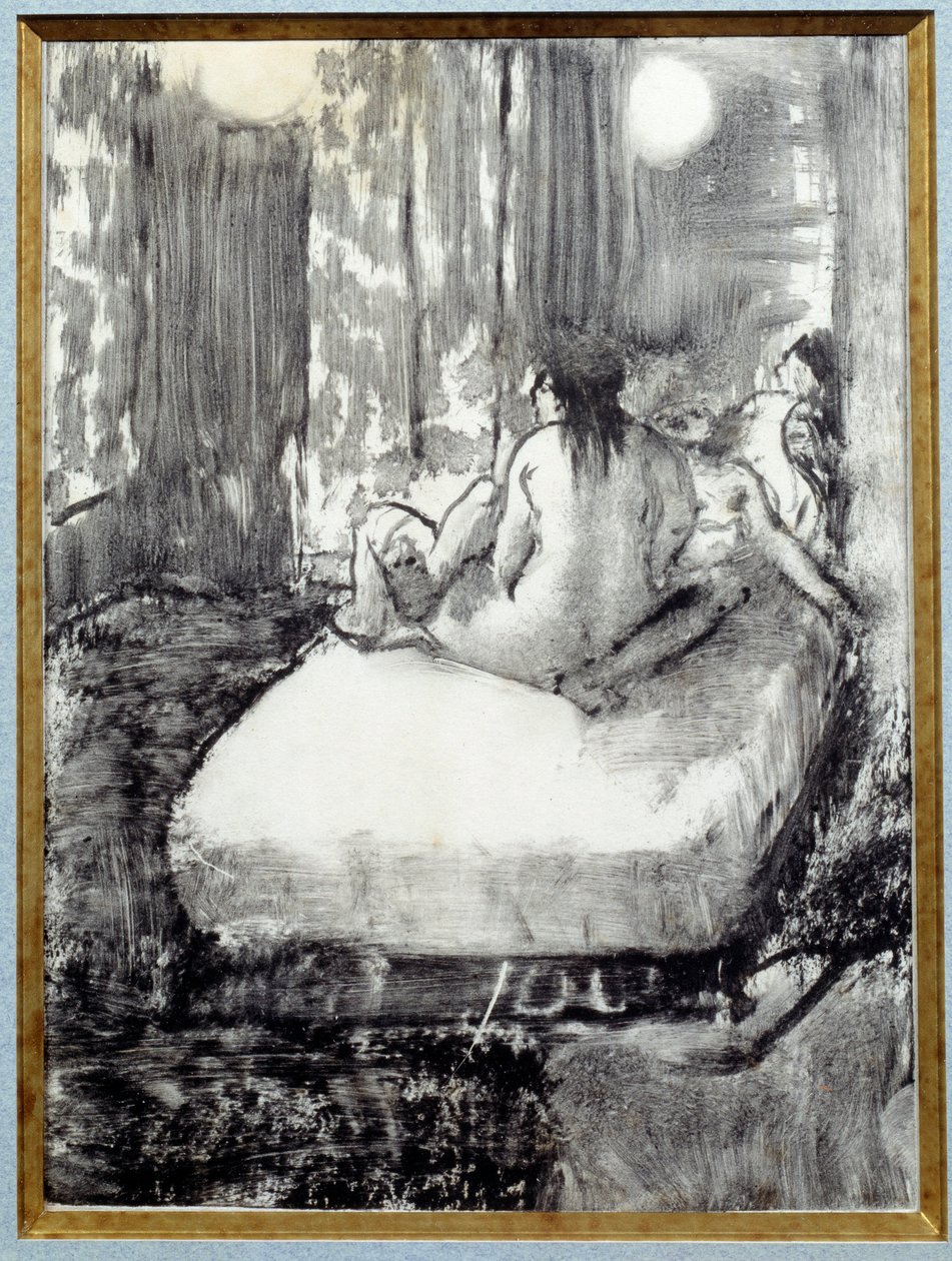 On the Bed by Edgar Degas