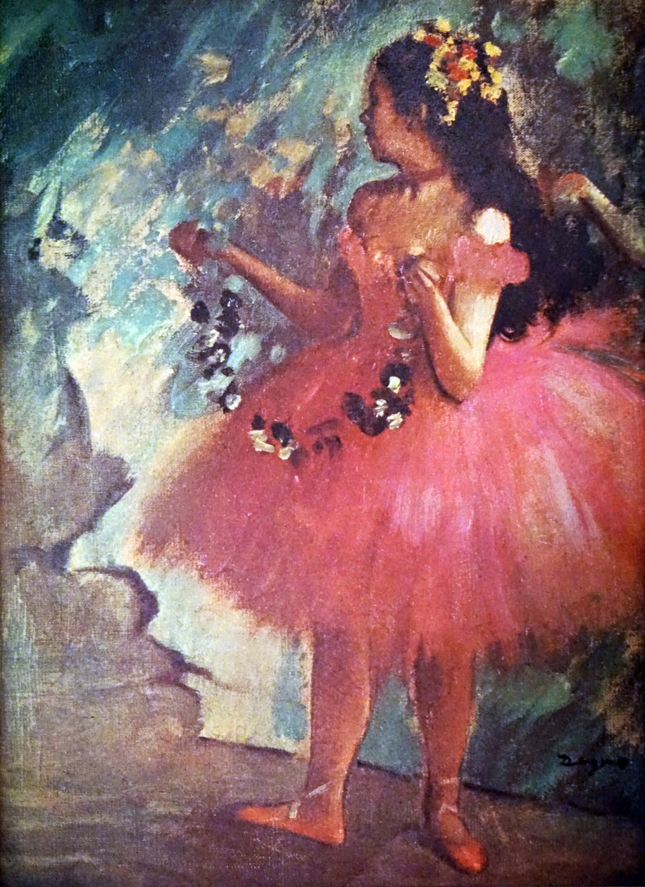 Dancer in a Rose Dress by Edgar Degas