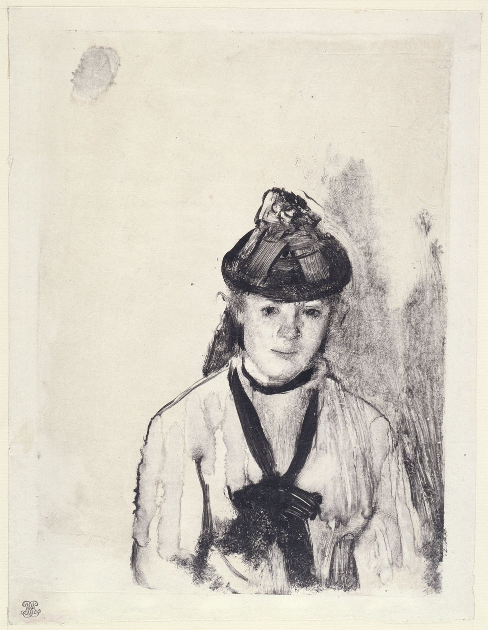 Portrait of Ellen Andrée by Edgar Degas