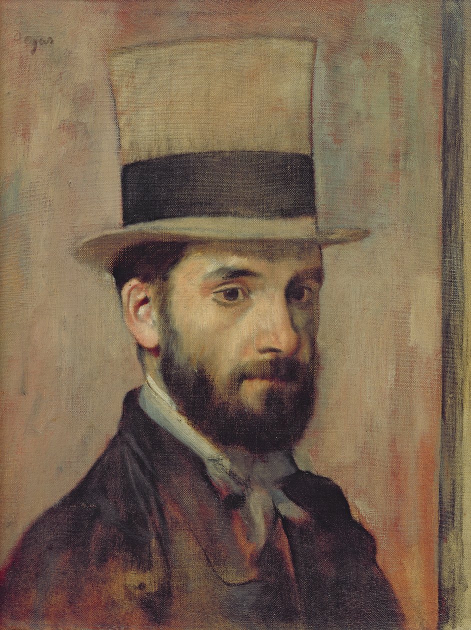 Portrait of Leon Bonnat (1833-1922) c.1863 by Edgar Degas