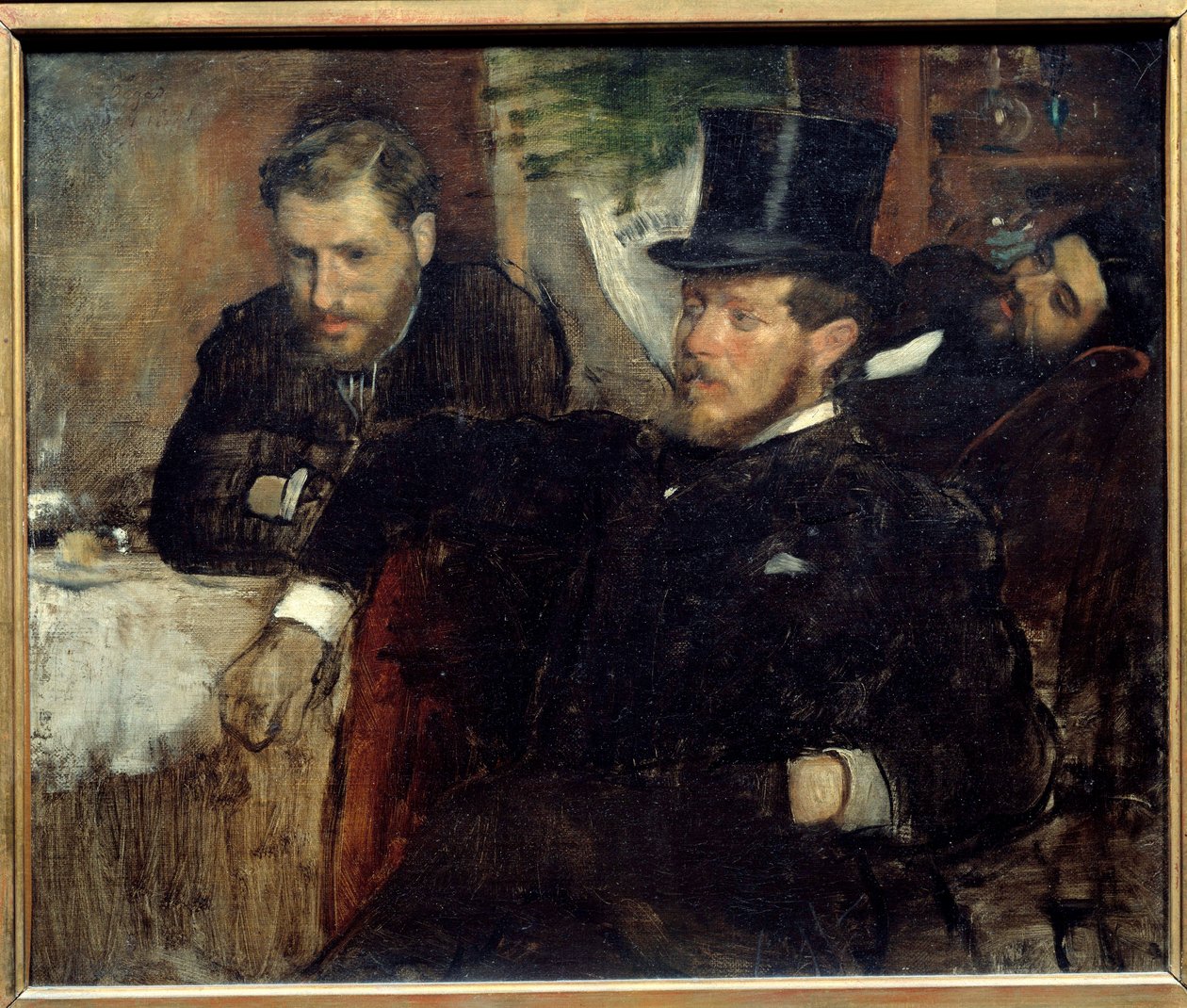 Portraits of Engineers Jeantaud, Livert, and Laine by Edgar Degas