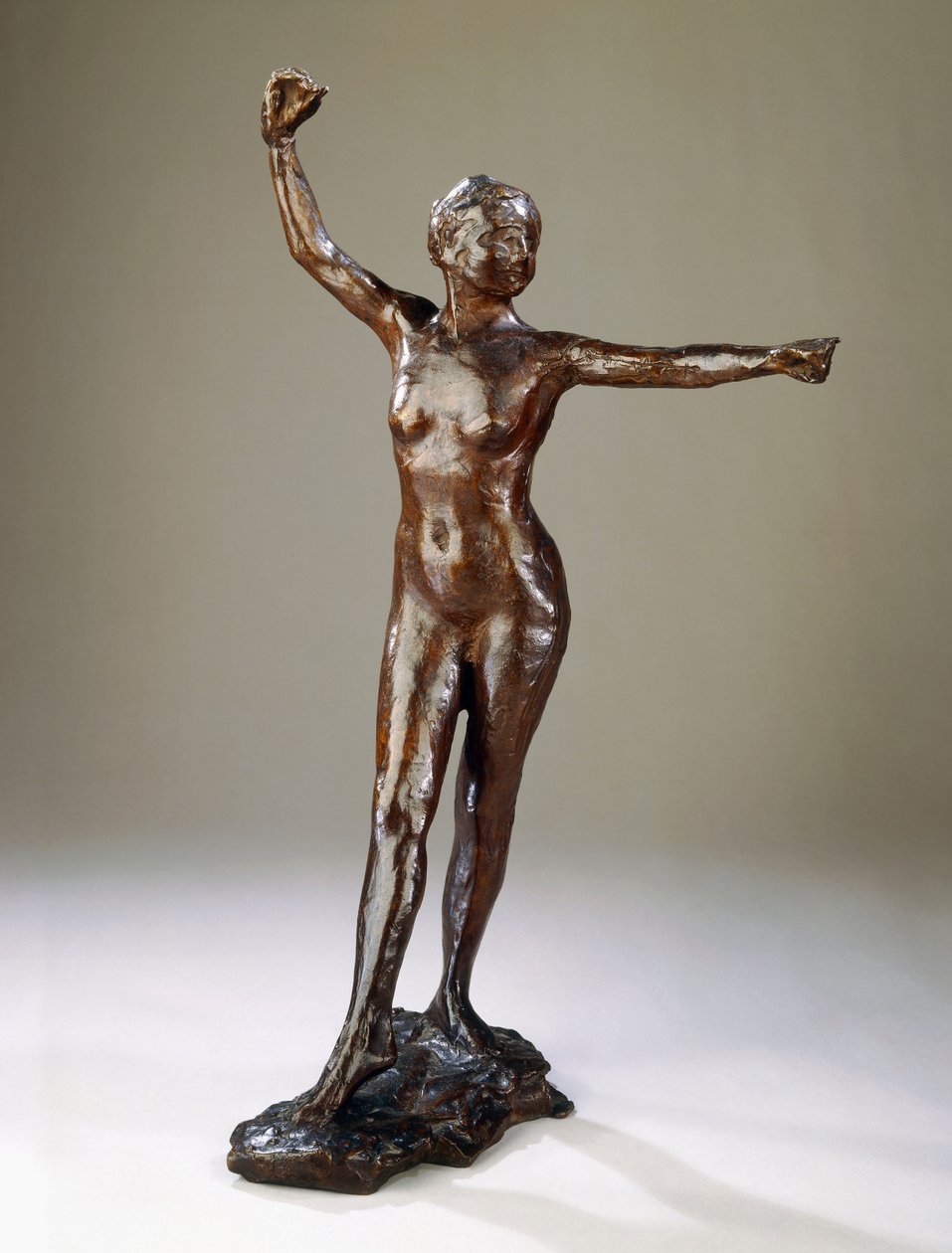 Preparation for the Dance, the right foot forward by Edgar Degas