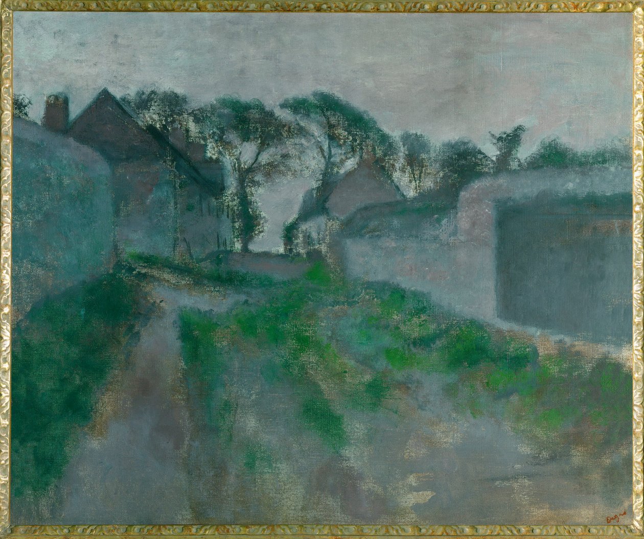 Village Street Saint Valery-sur-Somme by Edgar Degas