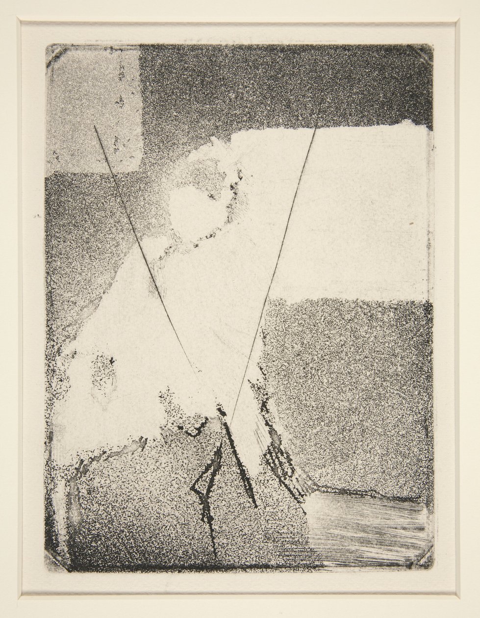 Seated Woman in Bonnet and Shawl by Edgar Degas