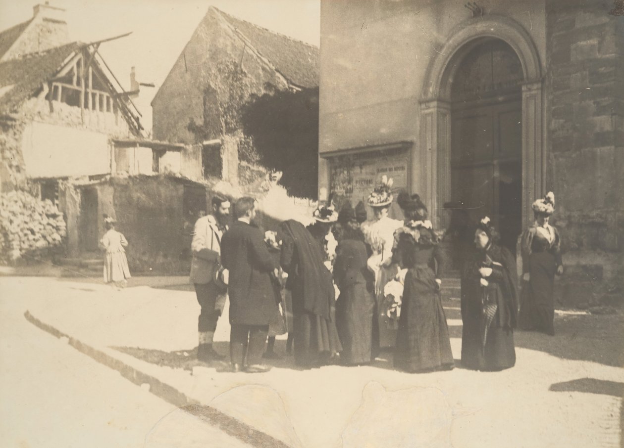Street Scene, La-Queue-en-Brie Val-de-Marne by Edgar Degas