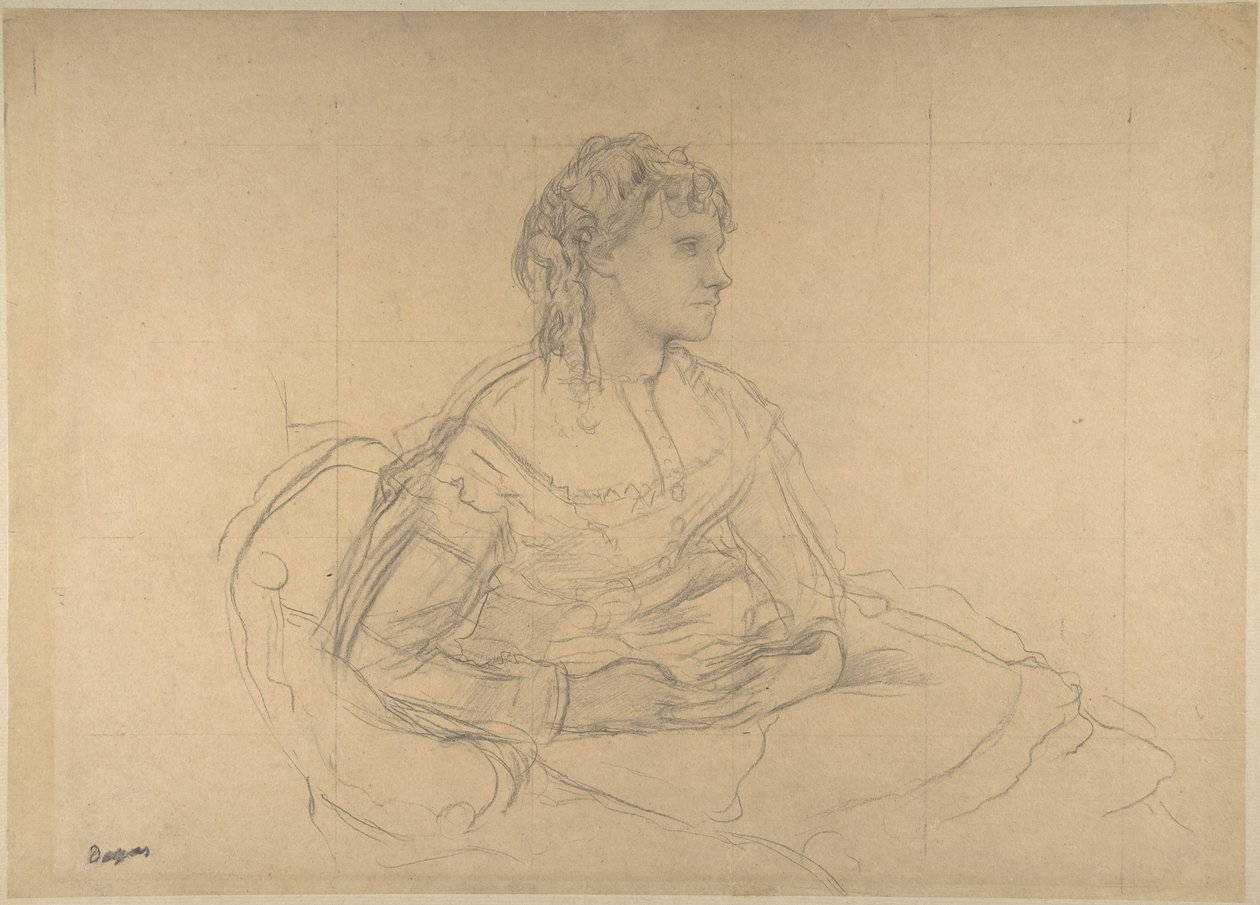 Study for "Madame Théodore Gobillard" (Yves Morisot) by Edgar Degas