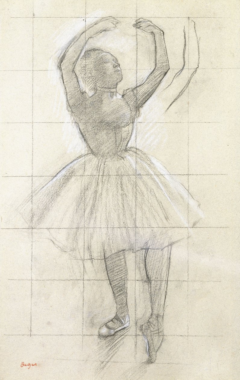 Study for a Dancer Posing, from a Photograph by Edgar Degas