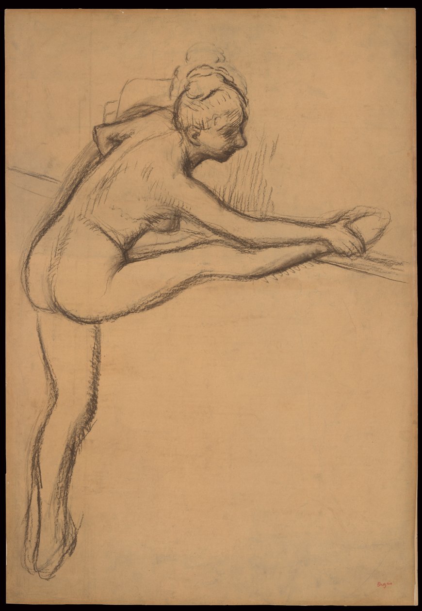Study of a Nude (Dancer at the Barre) by Edgar Degas