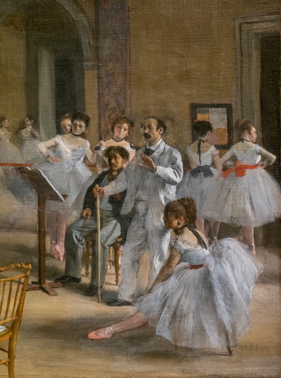 The Dance Lesson (detail) by Edgar Degas