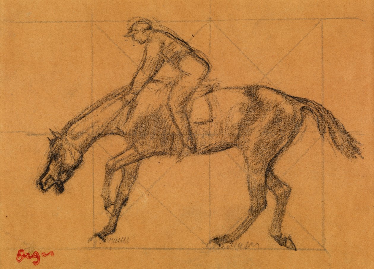The End of the Race by Edgar Degas