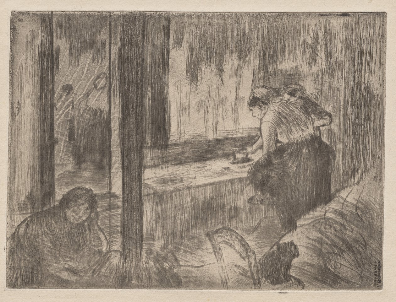 The Laundresses by Edgar Degas