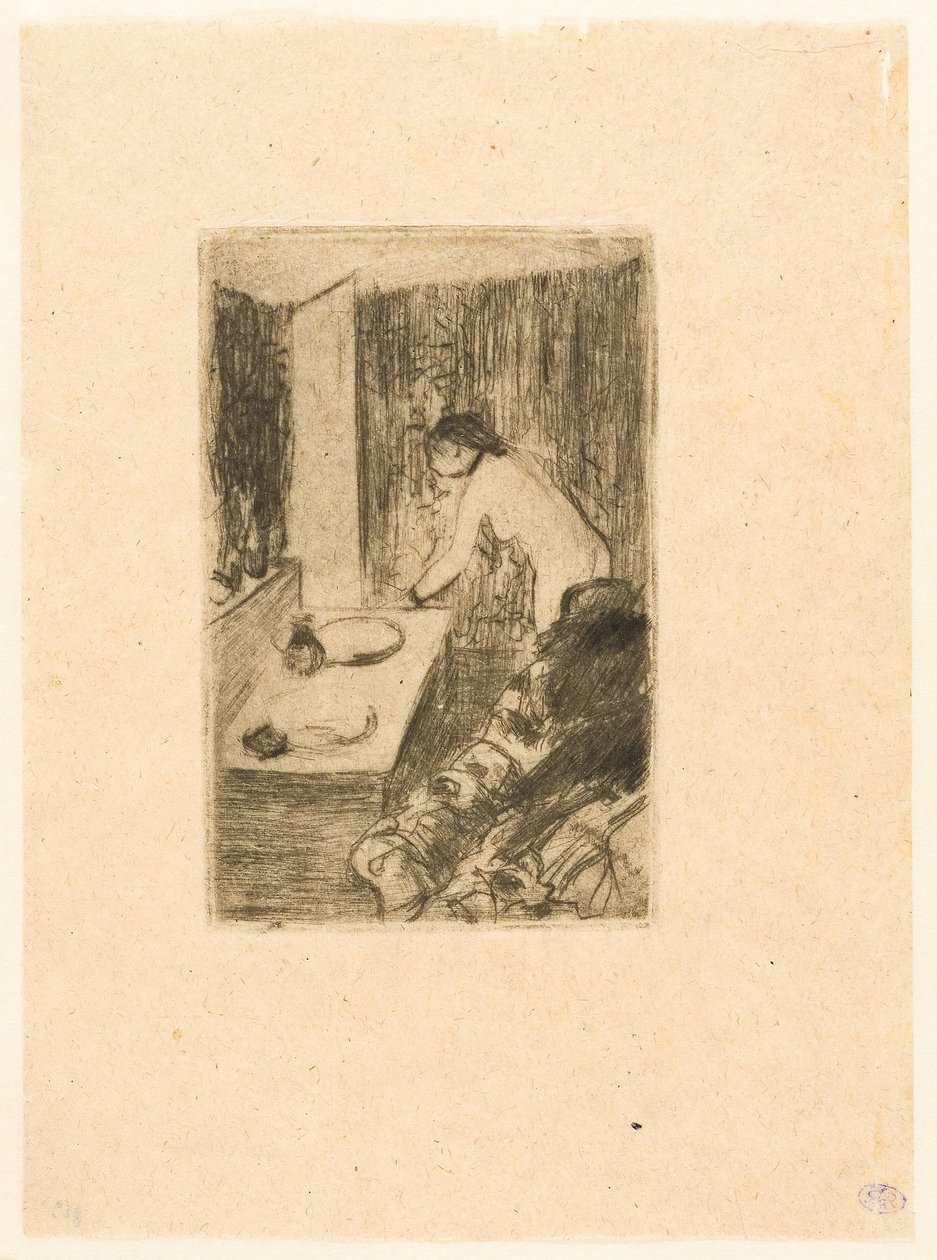The Little Dressing Room by Edgar Degas