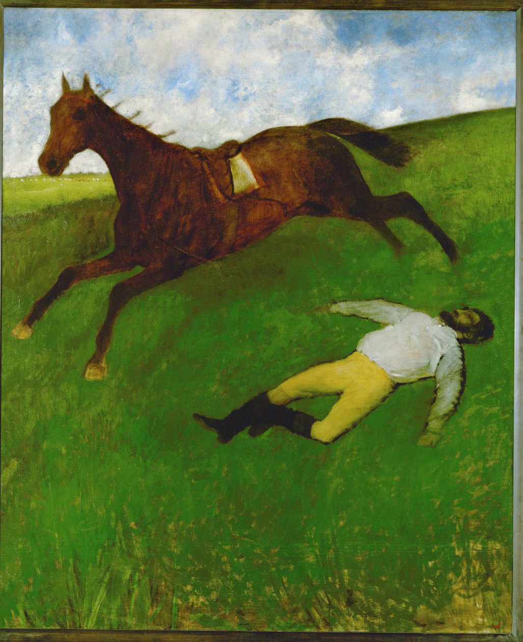 The Injured Jockey by Edgar Degas