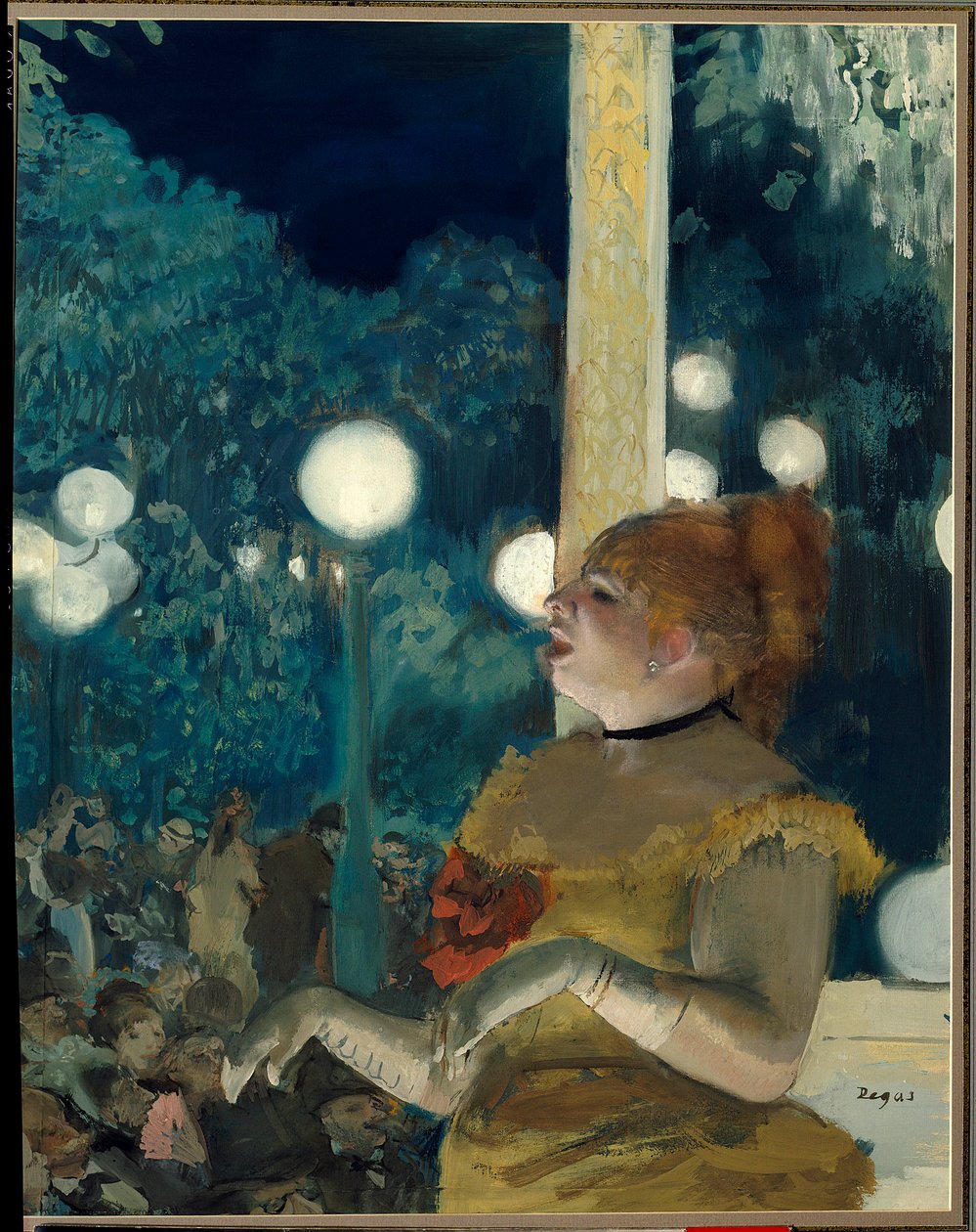 The song of the dog (Emma Valladon called Theresa (1837-1913) at the cafe concert) by Edgar Degas