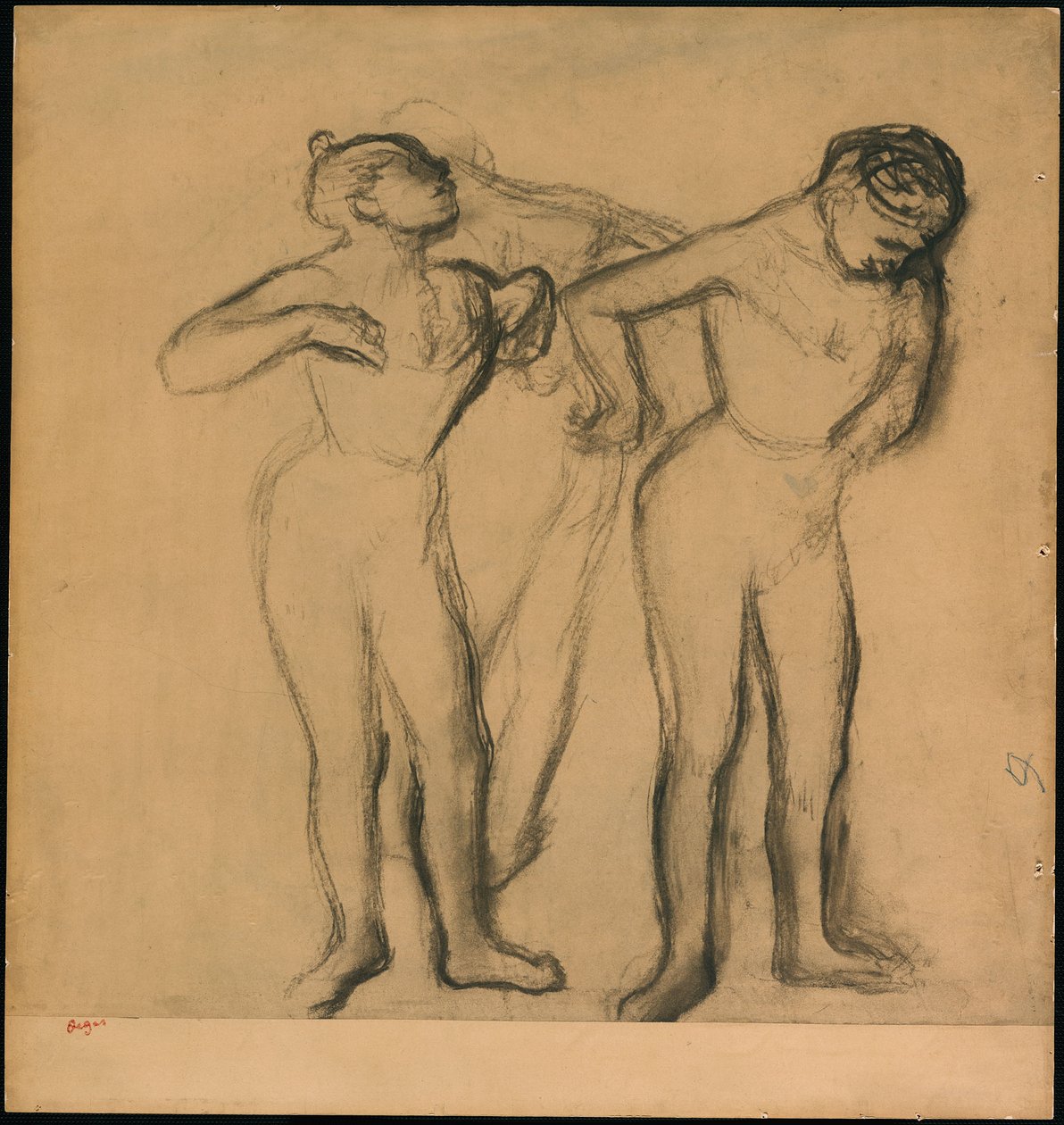 Three Dancers by Edgar Degas