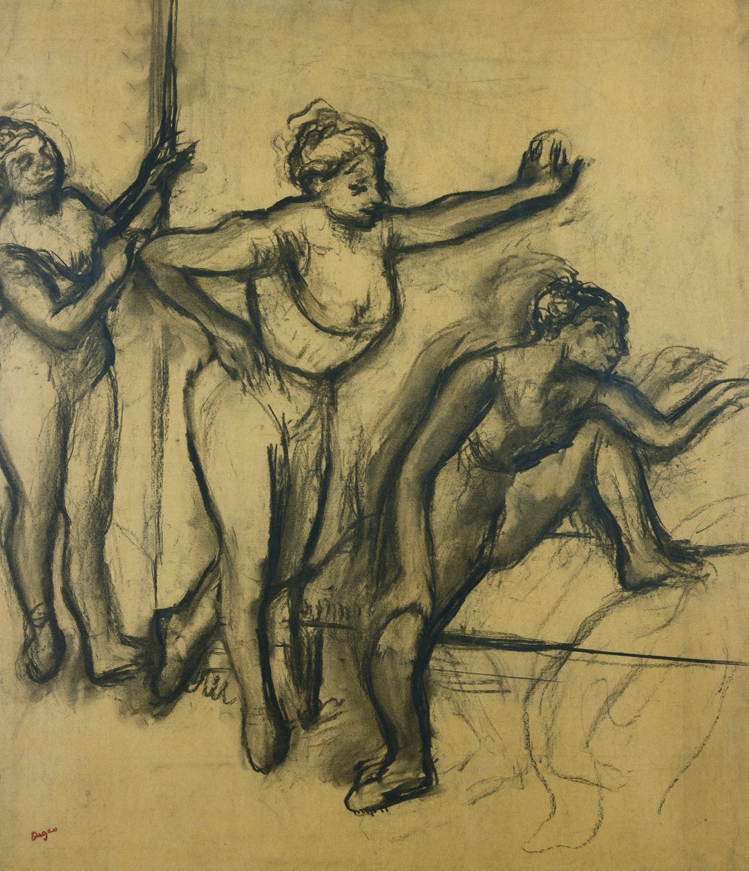 Three Dancers in Leotards by Edgar Degas